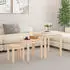 vidaXL Satztische 3 Stk. Massivholz Kiefer, Braun (824973)