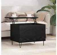 vidaXL Couchtisch Schwarz Eichen-Optik 60 x 44,5 x 45 cm Holzwerkstoff