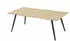 Hela Zagreb Couchtisch Baumkantenoptik Artisan Eiche/Schwarz 110x60cm (63275431-0)