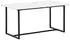 Wohnling Esstisch Marmor-Optik Weiß Metallbeine 200x90x76cm (WL6.971)