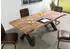 Massivmoebel24 Freeform 5 Baumkantentisch Sheesham 180x90x77cm natur sandgestrahlt, X-Beine anthrazit matt (09-108-834-3213)