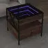 vidaXL Couchtisch mit Infinity-LED, Sonoma-Eiche, 40x40x51cm