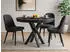 Beautysofa Kris Esstisch rund ausziehbar Ø100–140cm Metallbeine, Schwarz
