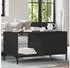 vidaXL Couchtisch Schwarz Eichen-Optik 90x49x46cm Holzwerkstoff (883445)