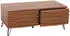 MCW MCW-M49 Couchtisch 2 Schubladen MDF/Metall 110x46x55cm Walnuss-Optik (93448)