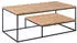 moebel-dich-auf THORE 2 Couchtisch Eiche massiv, Metallgestell, 110x42x60cm (VKE.8394007)