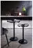 Fink Arvid Beistelltisch Glas/Aluminium, schwarz, 32x58x30cm