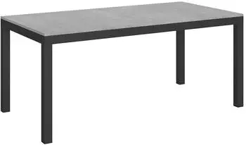 Itamoby Everyday Evolution Ausziehbarer Tisch 90x180/284cm Zement Anthrazit Gestell (VE180TAEVEEVO-CM-AN)