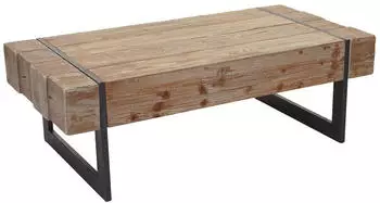 MCW Couchtisch MCW-A15a Tanne Holz massiv rustikal 120x40x60cm (800000416688)