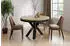 WFL GROUP Clara Esstisch rund ausziehbar, Loft-Stil, Craft Eiche, 120–200cm (22862436)