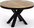 WFL GROUP Clara Esstisch rund ausziehbar, Loft-Stil, Craft Eiche, 120–200cm (22862436)