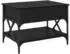 vidaXL Couchtisch Schwarz Eichen-Optik 70x50x50cm Holzwerkstoff (883040)