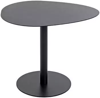 HAKU Elia/Enno Beistelltisch Metall Rundrohr Schwarz 51x42x41cm (59539)