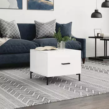 vidaXL Couchtische 2 Stk. R&auml;uchereiche Holzwerkstoff 50x50x40cm