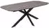 MCW Esstisch MCW-O56 oval MDF Metall 200x100cm grau Stein-Optik (99767)