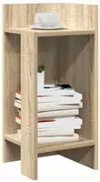 vidaXL Beistelltisch mit Ablage Sonoma-Eiche 25,5x27x60 cm