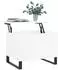 vidaXL Couchtisch Weiß 60x44,5x45cm Sperrholz (830956)