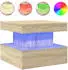 vidaXL Couchtisch mit LED-Beleuchtung Sonoma-Eiche 50x50x40cm (839842)