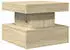 vidaXL Couchtisch mit LED-Beleuchtung Sonoma-Eiche 50x50x40cm (839842)