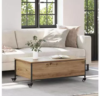 vidaXL Couchtisch Artisan-Eiche 91x55x32cm Holzwerkstoff