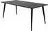 Venture Home Dipp Esstisch 180x90cm, MDF und Stahl, Schwarz (7350107089150)