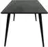 Venture Home Dipp Esstisch 180x90cm, MDF und Stahl, Schwarz (7350107089150)