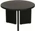byLIVING Round Couchtisch Massivholz Akazie, schwarz, Ø60cm H41cm (86806829-0)