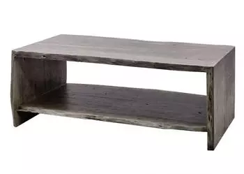 Massivmoebel24 Pure Acacia Couchtisch Akazienholz grau lackiert 120x60x45cm (09-200-886-4030)