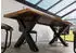Massivmoebel24 Freeform 5 Baumkantentisch Sheesham 200x100x77cm natur gebeizt, X-Beine anthrazit (09-110-834-5215)