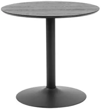 Actona Ibiza Runder Esstisch Schwarz &Oslash;80cm, H74cm (Ibiza)