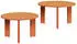 vidaXL Couchtisch 2er-Set Massivholz Kiefer Wachsbraun (873561)