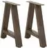 vidaXL Couchtischbeine A-Form 38x(42-43)cm Stahl, 2 Stk. (4012831)