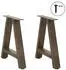 vidaXL Couchtischbeine A-Form 38x(42-43)cm Stahl, 2 Stk. (4012831)