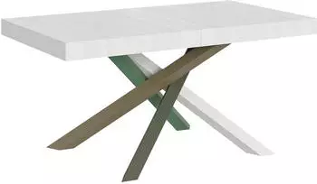 Itamoby Volantis Ausziehtisch 90x160/420cm Weiß Esche, Gestell 4/A (VE160TAV4A420-BF)