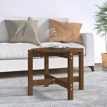 vidaXL Couchtisch Honigbraun &Oslash;62,5x45cm Massivholz Kiefer (822305)