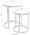 Home Affaire Beistelltisch-Set 2-teilig, Marmorplatte, goldfarben