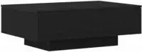 vidaXL Couchtisch Schwarz Eichen-Optik 90 x 60 x 31 cm Holzwerkstoff