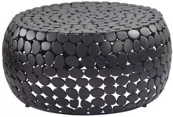 Wohnling Couchtisch Rund Aluminium pulverbeschichtet, &Oslash;66cm (WL7.365)