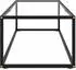 vidaXL Couchtisch Hartglas Schwarz 120x60x35cm (322883)