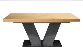 M&auml;usbacher Komfort 2.0 Esstisch ausziehbar V-Gestell Holzwerkstoff 160x76x90cm (Komfort 2.0)