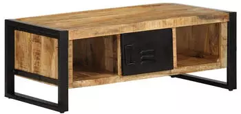 vidaXL Couchtisch Raues Massivholz Mango 90x50x36cm (4013555)