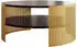 Mirjan24 Fahugin Couchtisch rund mit Ablage, Metall, Gold (Fahugin)