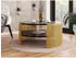 Mirjan24 Fahugin Couchtisch rund mit Ablage, Metall, Gold (Fahugin)