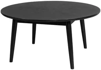 Zuiver Fabio Black Couchtisch rund &Oslash;80cm, Eiche furniert schwarz lackiert (FABIO BLACK)