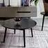 Zuiver Fabio Black Couchtisch rund Ø80cm, Eiche furniert schwarz lackiert (FABIO BLACK)