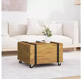 vidaXL Couchtisch Braun 60x60x38cm Massivholz Teak (4009310)