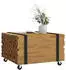 vidaXL Couchtisch Braun 60x60x38cm Massivholz Teak (4009310)