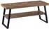 Finebuy Couchtisch Braun Fischgrät-Muster 100x40x41cm Metallgestell (FB104749)