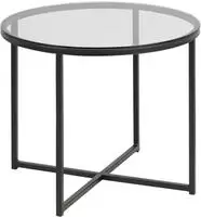 ACTONA GROUP Couchtisch "Conrad, runder Kaffeetisch, Scandi design, B: 55"