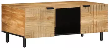 vidaXL Couchtisch Braun 100x54x40cm Massivholz Mango (4017732)